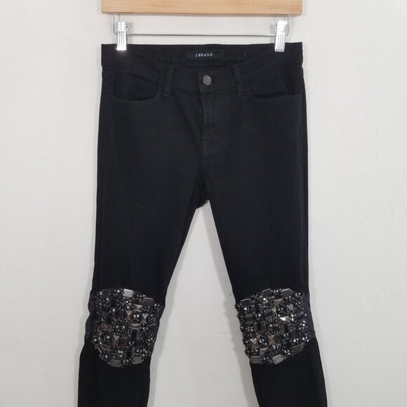 J Brand Dusk Skinny Jeans Black Size 27 - Picture 2 of 10